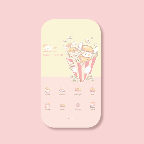 Galaxy Themes_Yang Yang Popcorn Theme