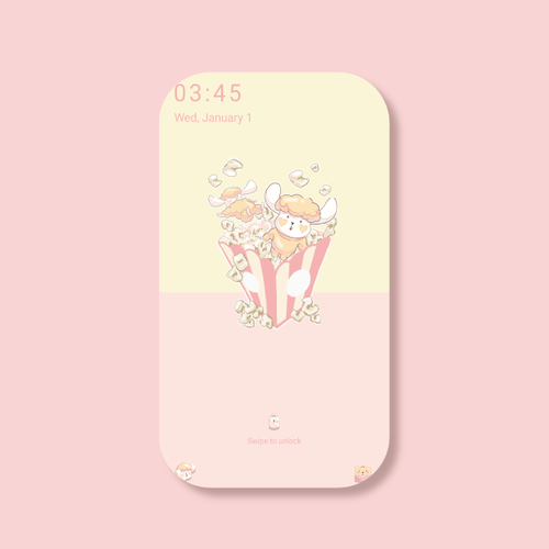 Galaxy Themes_Yang Yang Popcorn Theme