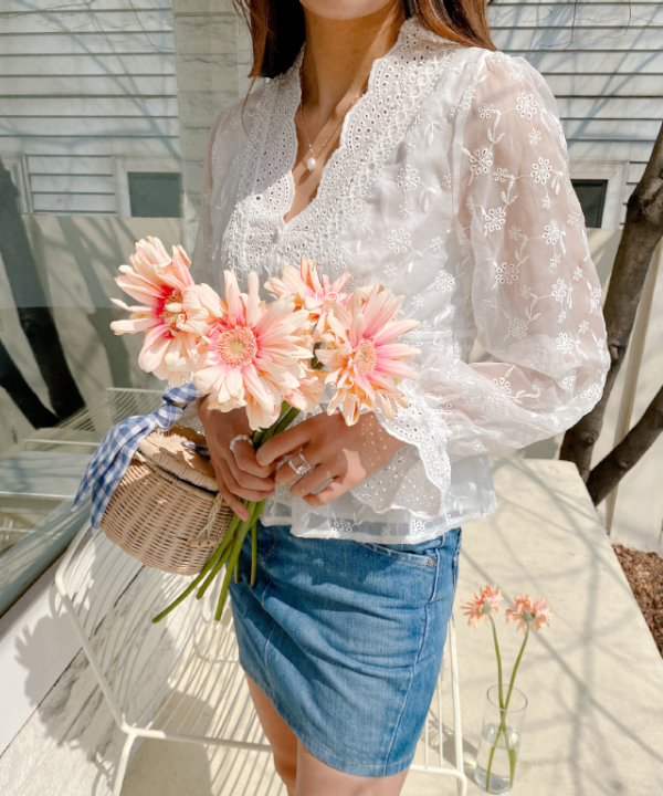 White Lace Blouse