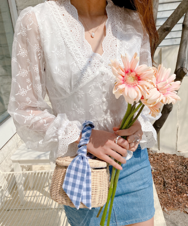 White Lace Blouse